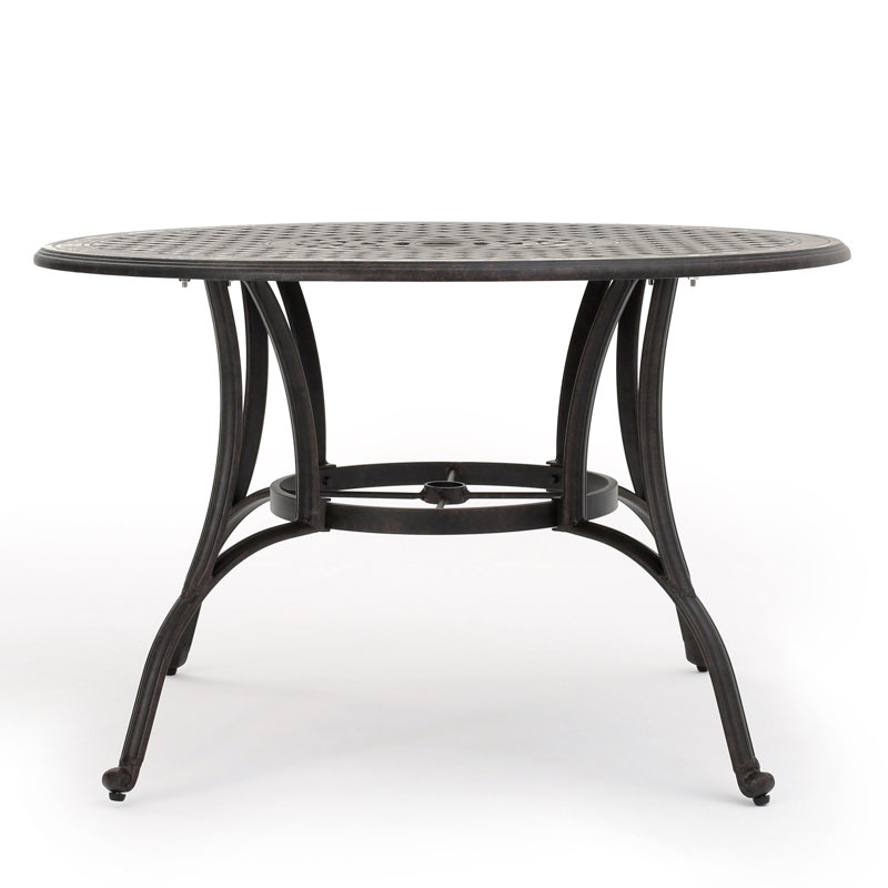 Darby Home Co Maytown Metal Outdoor Dining Table & Reviews Wayfair